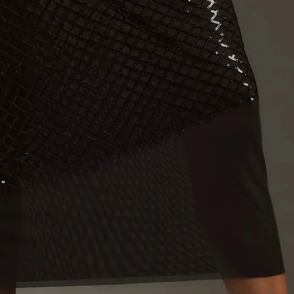 Anthropologie Sequin Netting Midi Skirt - Picture 3 of 9